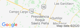 Presidencia Roque Saenz Pena map